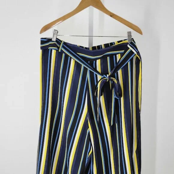 BLOOMINGDALE'S MAREE POUR TOI spring stripe pants Sz 16 NEW - Picture 3 of 8
